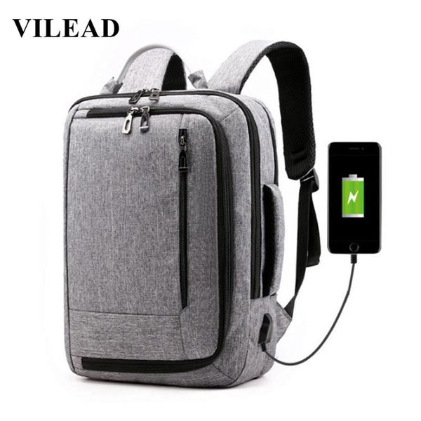 

vilead multi-functional usb socket computer shoulder bag oxford travel hiking backpack portable outdoor laphand bags