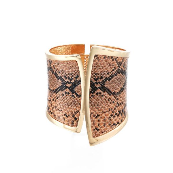 

bangle product snake-patterned alloy bracelet asymmetric wide female wild personality jewelry, Black