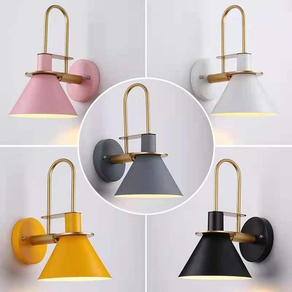 

wall lamps nordic lamp led light for living room bedroom decor iron fixture home indoor lampara loft sconces e27
