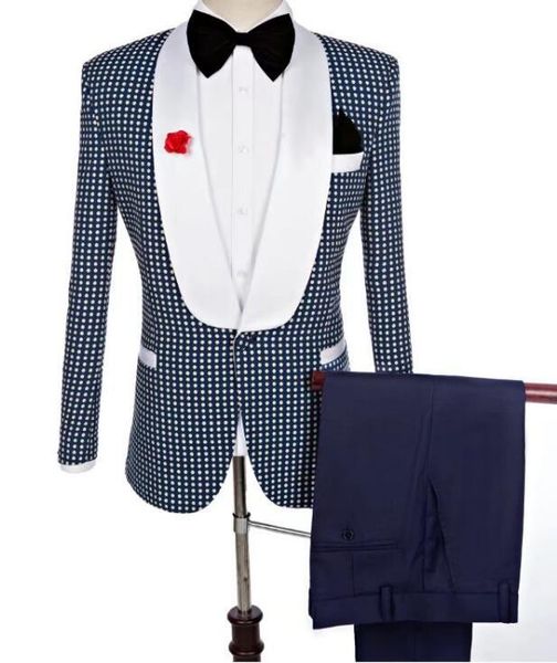 

men's suits & blazers s-5xl 2021 spring fashion suit set two-piece banquet wedding dress jacquard, White;black