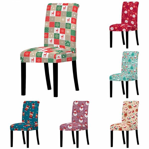 

floral printed chair cover stretch christmas slipcovers dirt resistant and non-slip elastic seat covers