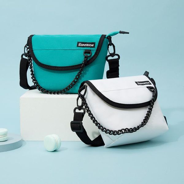 

evening bags shoulder messenger bag 2021 ladies nylon solid color fashion chain small crossbody for women