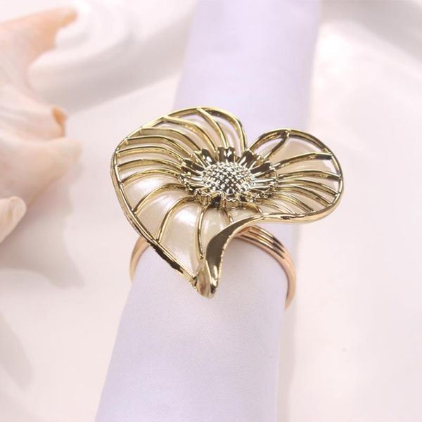 

napkin rings 50pcs/lot leaf ring el fashion wedding banquet deskdecorations