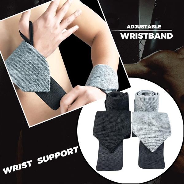

wrist support 2pcs pressurized soft elastic adjustable weight lifting protective wristband ideal for long-lasting volleyball tennis sports, Black;red