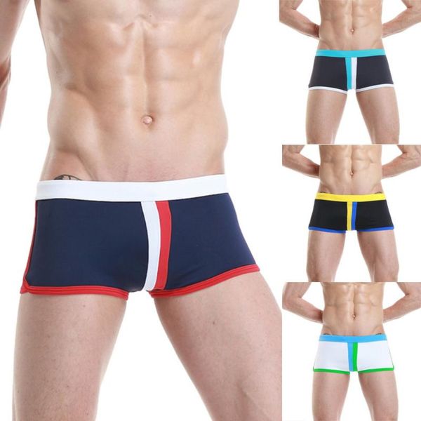 

nylon swim trunks panties shorts boyshort swimwear men's sportswear 2.28, White;black