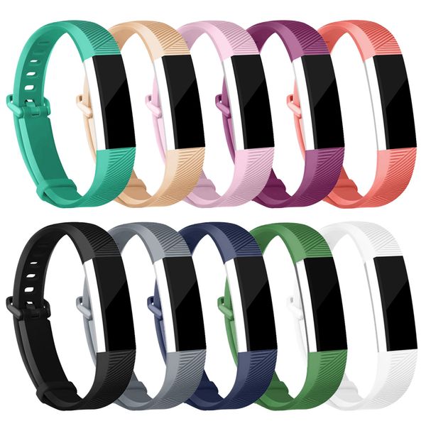 Faixa ajustável da alça de silicone para fitbit alta hr assistir acessos de substituição pulseira pulseira pulseira smartwatch