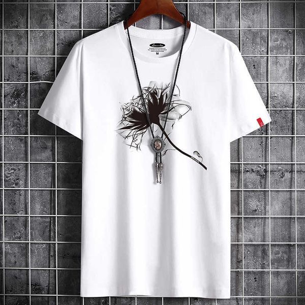 

short sleeve t-shirt men's summer base shirt cotton korean loose t-shirt clothes t-shirt half, White;black