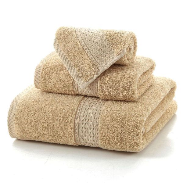 

towel cotton bath set 140x70cm 35x75cm soft absorbent three-piece