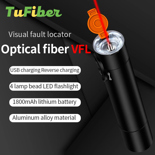 

fiber optic equipment 2021 charging battery vfl mini optical light source visual fault locator laser test pen 10/20/30mw led