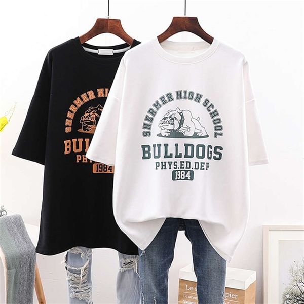 

women's t-shirt t shirt fur short sleeve autumn winter 2021 korean ins fashion loose large size medium and long bottomed p7lb, White