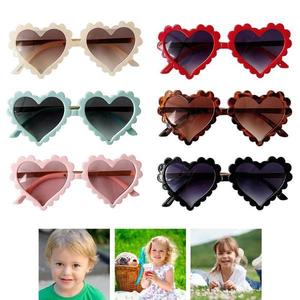 

outdoor eyewear kids boys girls plastic sunglasses heart shaped eyeglasses for use uv400 protection