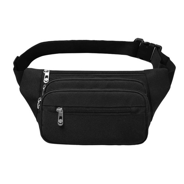 

outdoor bags fanny pack sports men women decoration waist bag portable waterproof wear resistant pu adjustable belt multi pockets