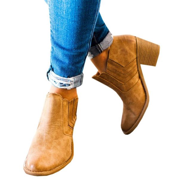 

boots 2021 women's spring and autumn high tube ankle quality female pu leather shoes, Black
