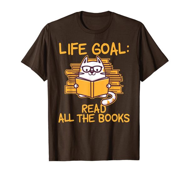 

Passionate Cat Book Lover Reader' Dream Reading Fanatic T-Shirt, Mainly pictures