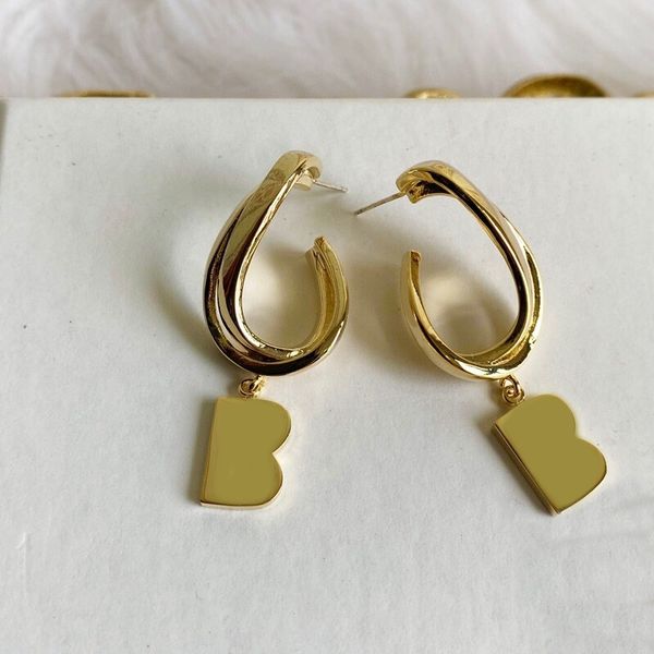 

2021 women designer letter b diamond earrings luxurys designers earring women designer stud earrings wedding wholesale d2110076z, Golden;silver