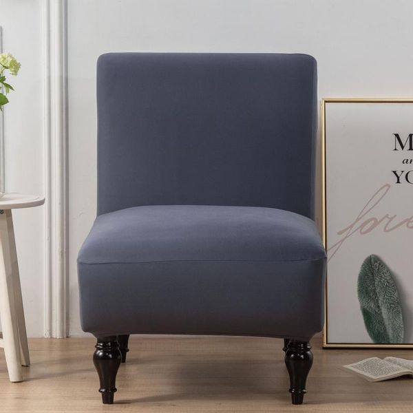 

chair covers 1 pcs elastic armless cover solid color all- sofa stretch short back slipcover protection for home el
