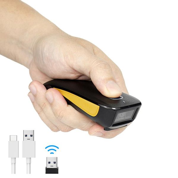 

mini bluetooth barcode scanner wireless 2d pocket qr bar code reader pdf417 for tobacco garment mobile payment industry scanners