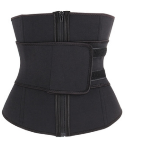 

women's shapers waist trainer for women steel boned latex trimmer corset belts abdominal tightening shaper, Black;white