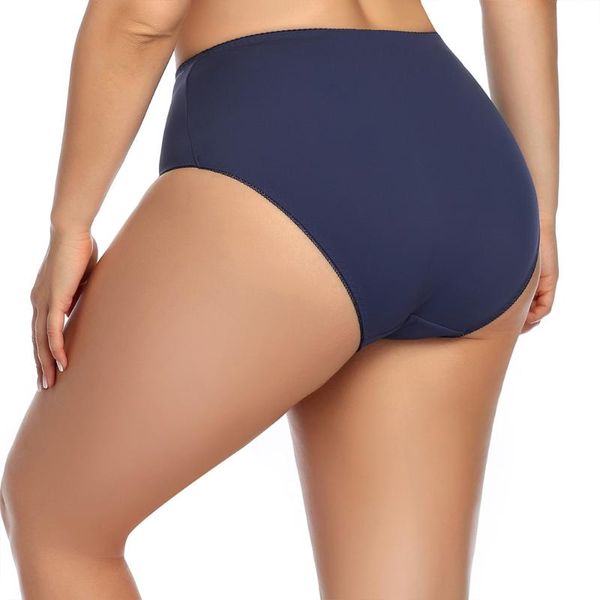 

women's panties comfortable women briefs plus size mid-waist female 6 colors solid underpants big xl-6xl, Black;pink
