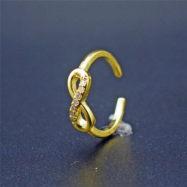 

wedding rings selling european and american fashion 8-word cross zircon ring gold twisted, Slivery;golden