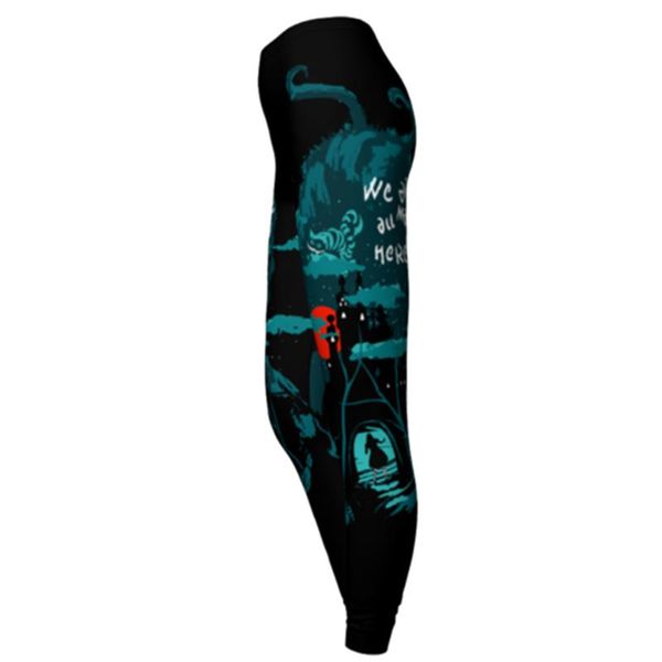 

women's leggings [you're my secret] fashion plus size printing woman sky midnight woods leggins fitness seamless pants women cloth, Black