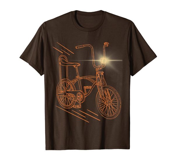 

vintage running bicycle with headlight for boys t-shirt, White;black