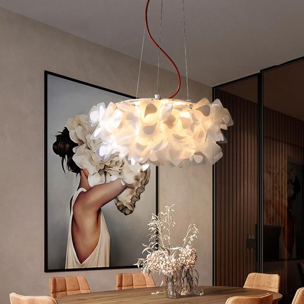 

decoration flower pendant lighting modern dinning room led lamp home indoor light fixture for bedroom/living lamps
