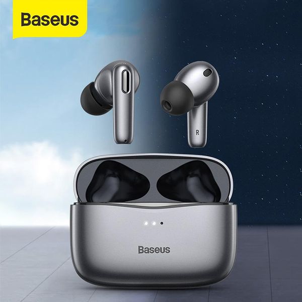 

baseus official s2 tws anc true wireless earphones active noise cancelling headphone, support charging cell phone