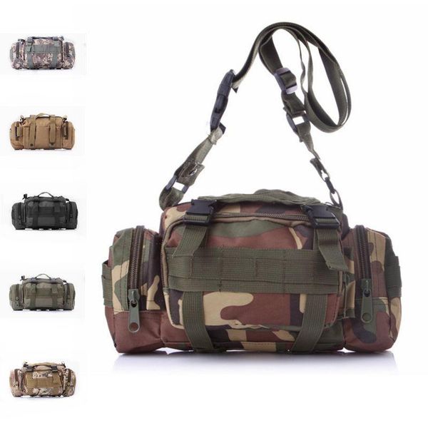 

tactical bag outdoor camping hiking backpack 600d waterproof waist military pouch men sports shoulder bags