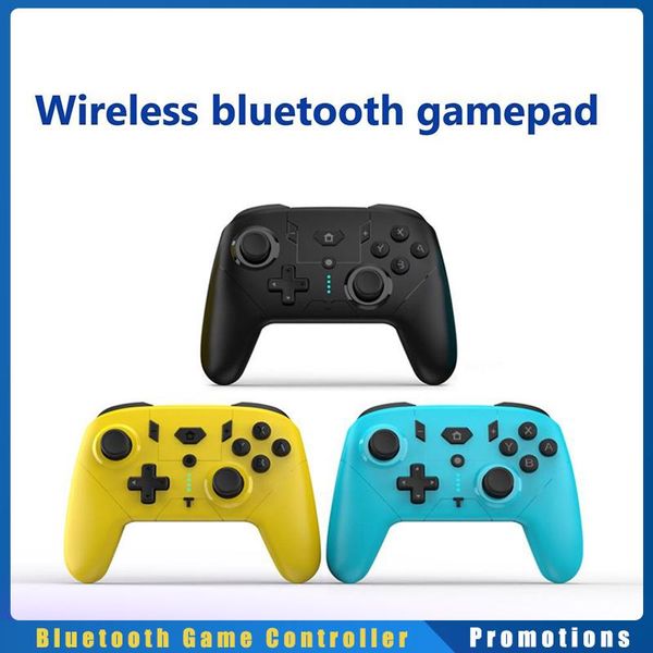 

game controllers & joysticks wireless bluetooth controller gamepad support 2.4g receiver six-axis motor vibration joystick for switch pro pc