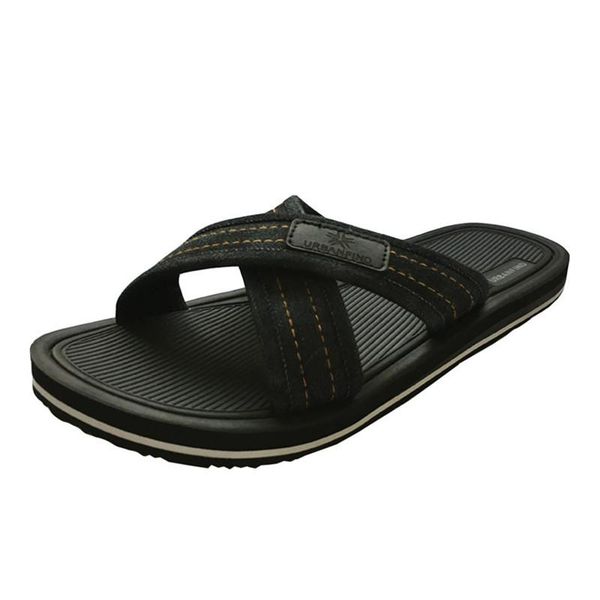 

slippers casual men comfortable summer slides size 41-46 fashion man indoor outside shoes, Black