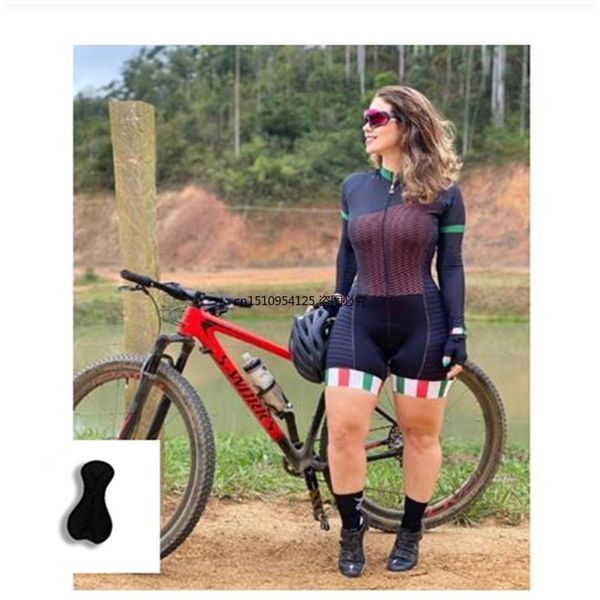 

racing sets 2022 women's design custom cycling jersey suit, long sleeves wear manufacturer triathlon suit jumpsuits, Black;blue