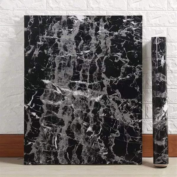

wallpapers waterproof marble self adhesive wallpaper film with stickers for wall bathroom bedroom kitchen cabinet home improvement