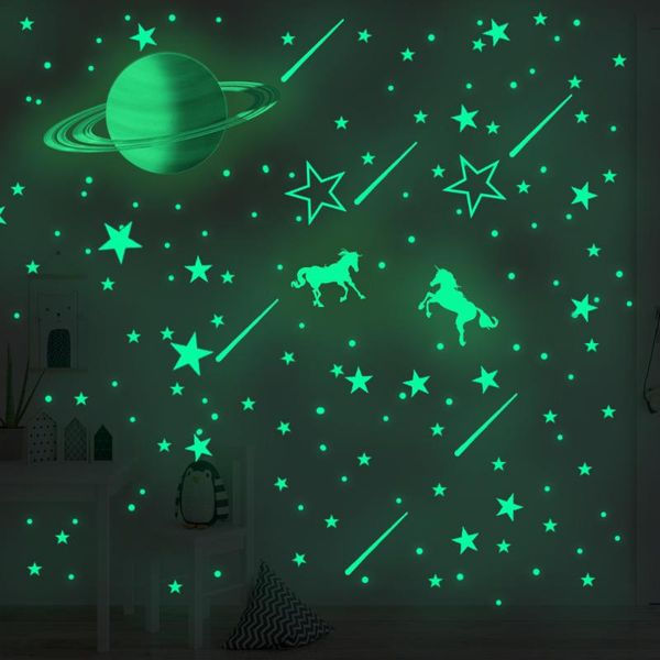 

wall stickers luminous sticker decoration room on the stars glow in dark