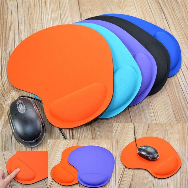 

mouse pads & wrist rests small feet shape pad support comfort mat soild color computer games mousepad creative eva soft