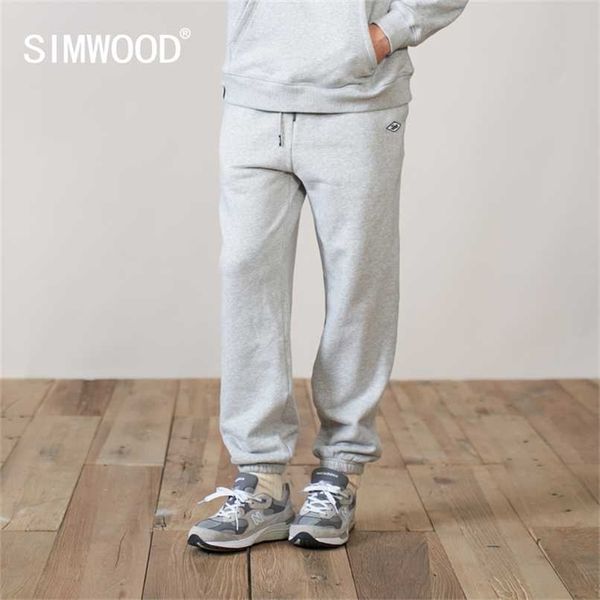 

autumn winter sweatpants comfortable jogger trousers warm fleece drawstring athletic workout pants sj131038 211119, Black