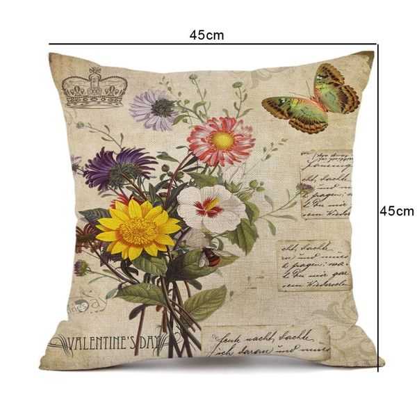 

pillow case nordic style series sunflower pillowcase sofa cushion bed cover home decor car cute