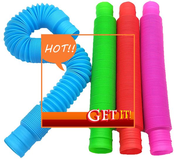 

2022 toyshop001 new color telescopic tube stretch tube corrugated pipe child aldult vent decompression soothing unzip appease intellectual t