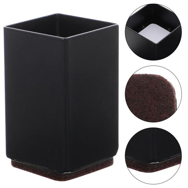 

mats & pads 2 pcs bed feet riser carbon steel chair leg moving table cover