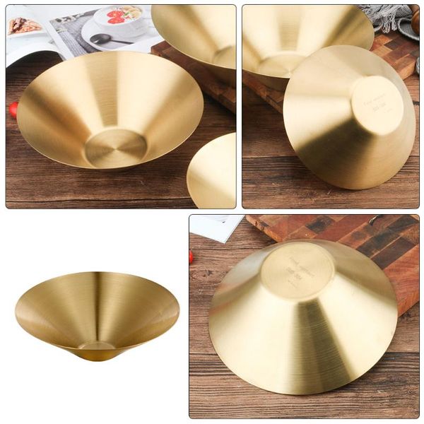 

bowls 1pc japanese style ramen bowl salad snack dish restaurant decorative golden