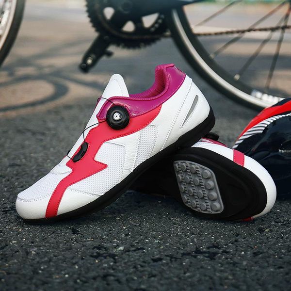 

cycling footwear lockless riding shoes spring and summer casual men's women's road bike support breathable mountain sneakers, Black