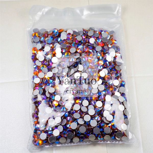 

rhinestones z ab strass crystal 1440pcs ss12/ss16 flat back glass rhinestones non fix for crafts, Black