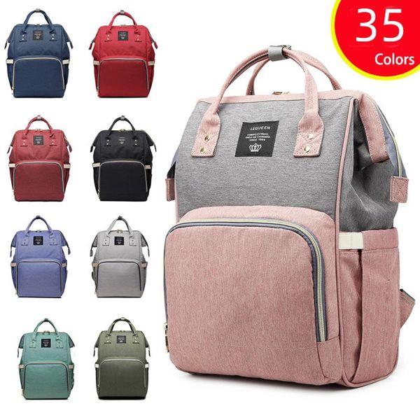 

lequeen maternity diaper bag waterproof large capacity mommy baby stroller nappy backpack for mom travel bags