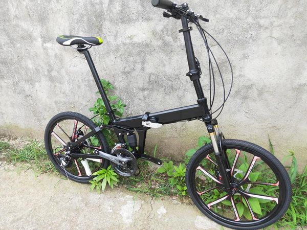

kalosse full suspension 22 inch kids folding frame 22er mountain bicycle children bike 27 speed bikes