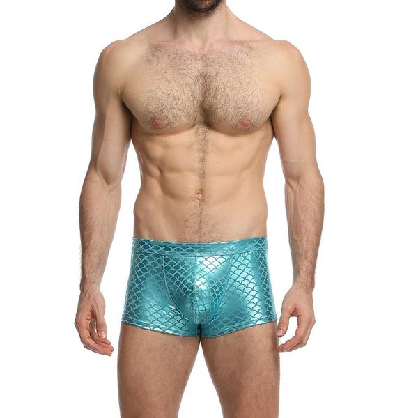 

underpants leather mens underwear boxers brand open front crotchless boxer shorts men u convex low waist male lingerie, Black;white