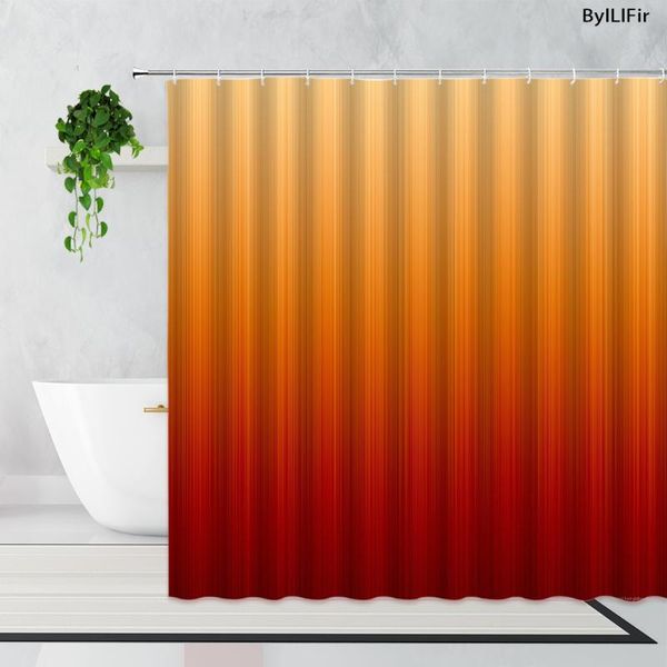 

shower curtains 3d orange fabric printed blue green black polyester waterproof bathroom curtain with hooks home bathtub decor