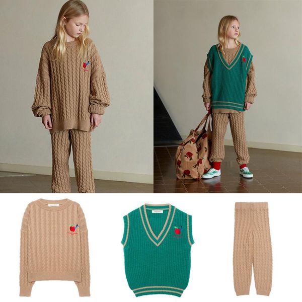 

pullover 2021 baby boys girls sweaters breathable knitted kids boy child toddler cotton clothes winter, Blue