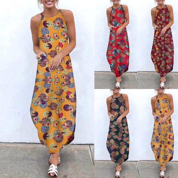 

casual dresses women's off shoulder floral midi dress sleeveless ruffles for summer beach, Black;gray