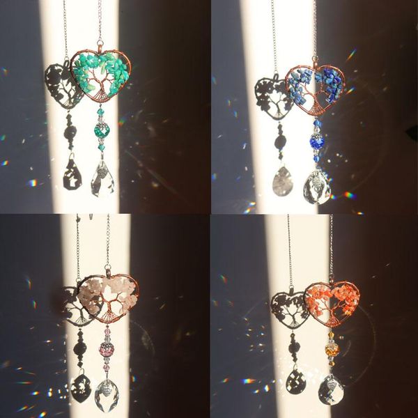 

garden decorations colorful love crystal suncatcher prisms hanging rainbow chaser lighting accessories for window curtains pendant home car