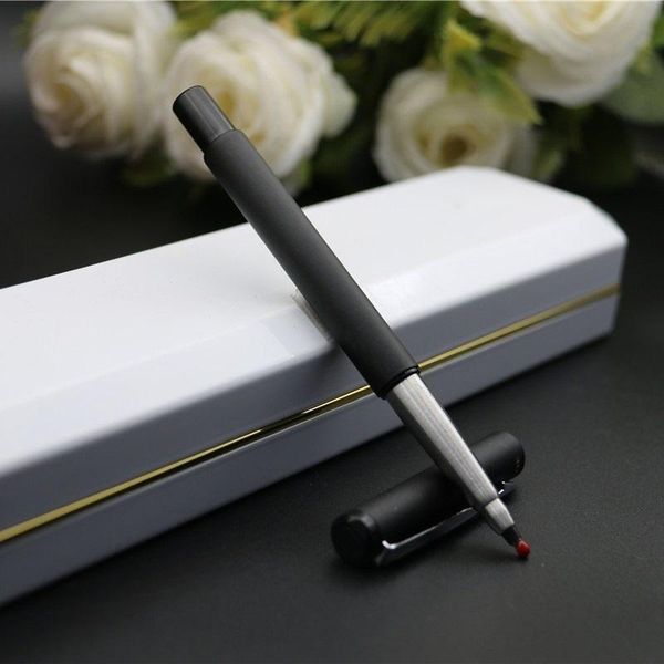 

roller ball pen metal material men's and women's style stationery signature office school supplier 0.5mm ink ballpoint pens, Blue;orange